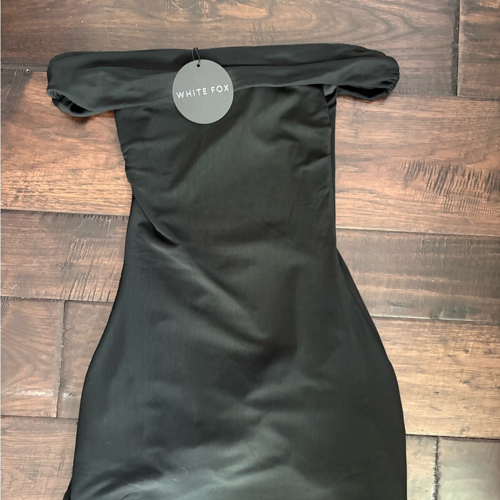 White Fox Boutique Strapless Black Dress